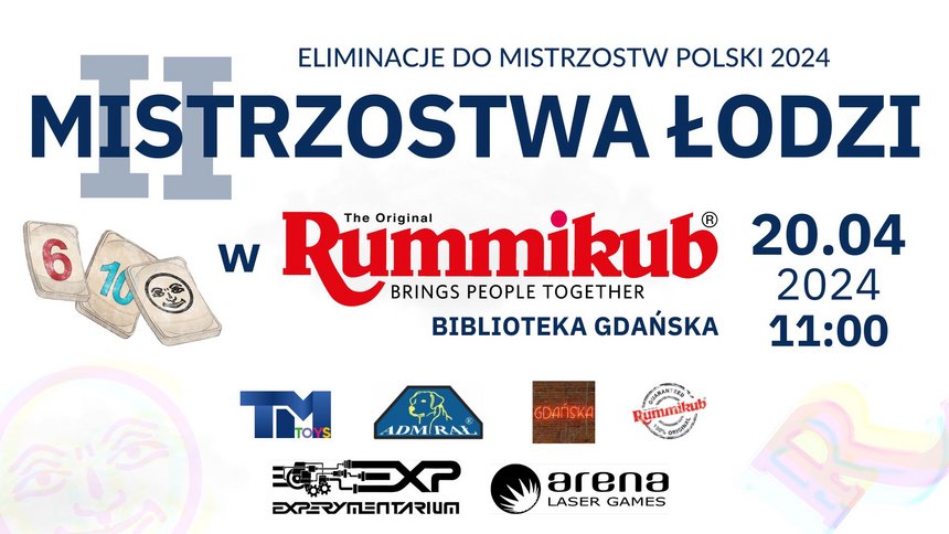 II Mistrzostwa Łodzi w Rummikub w Bibliotece Gdańskiej